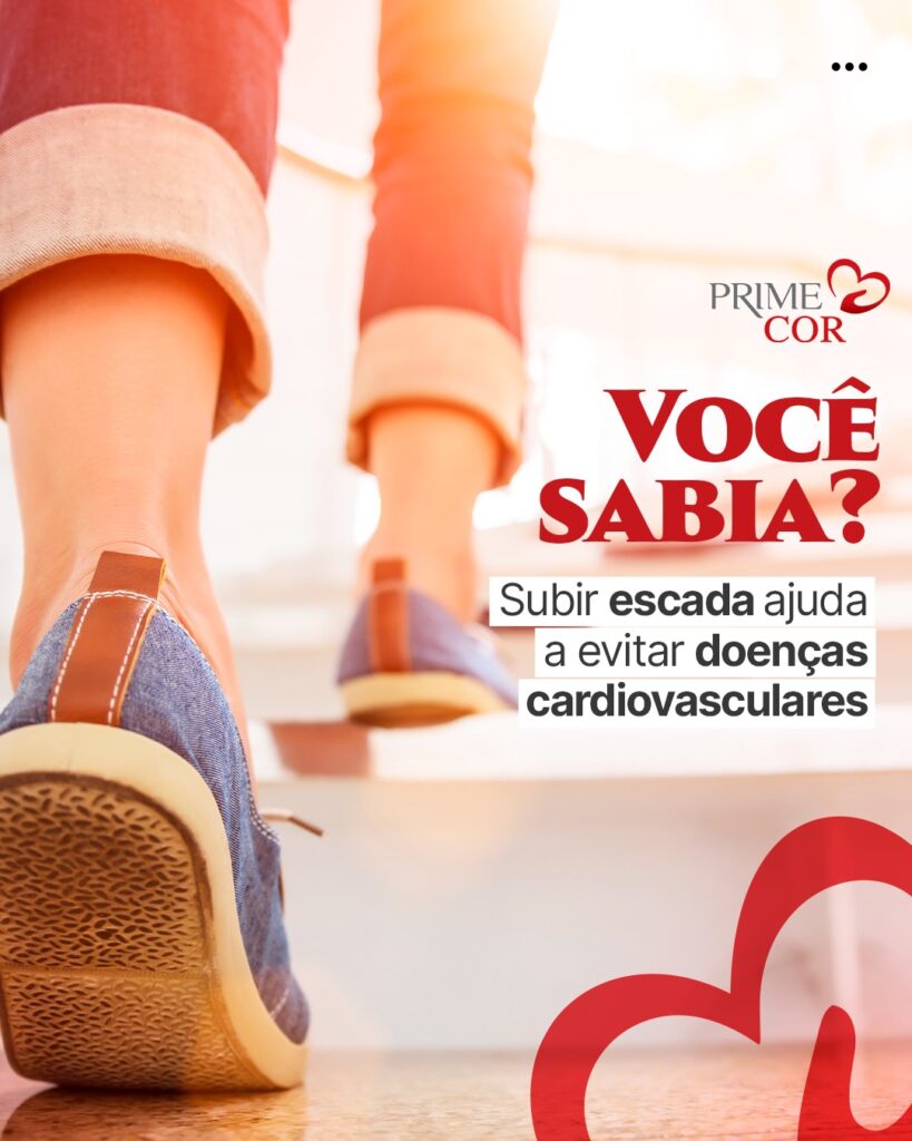 Subir escada ajuda a evitar doenças cardiovasculares